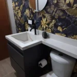 Mueble de baño en madera hecho a medida en Medellín, Antioquia