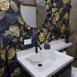 Mueble de baño en madera hecho a medida en Medellín, Antioquia