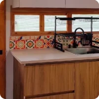 Cocina Vintage en diseñada y fabricada por Cocinas Kinawa